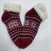 Wholesale double layer cotton fleece Sherpa socks adult indoor sock knitted thermal sock 