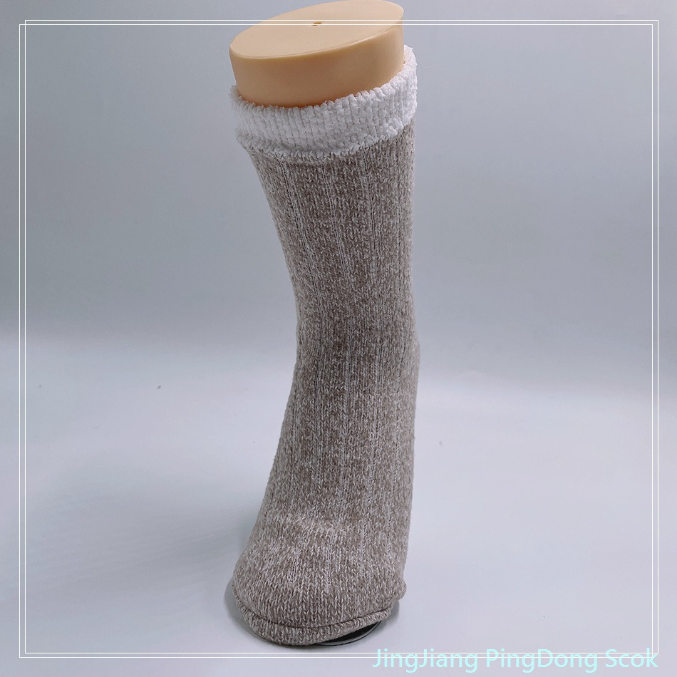 Wholesale hot sale super soft polyester double layer cosy sock thermal socks women socks 