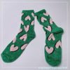 Wholesale hot sale long feather yarn cosy sock heart design home sock fashion women