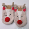 Wholesale half-pile cartoon-shaped women's socks and cute home socks deer design