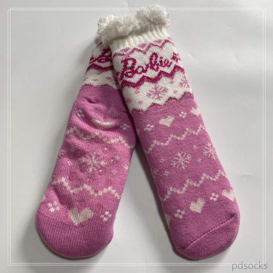 Wholesale thick fleece cosy knitted home socks Cosy Double Layer Floor Socks Home Socks Hot sale