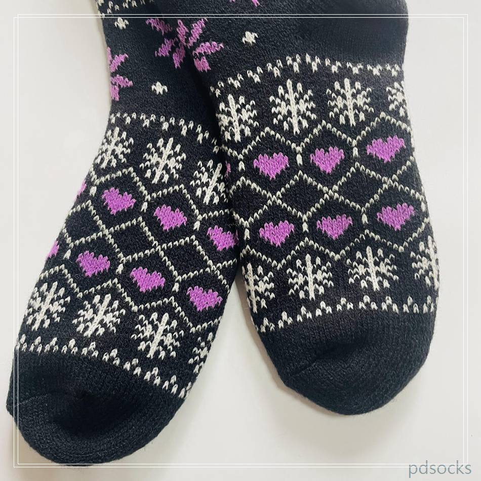 Wholesale double layer knitted home socks accept customized 