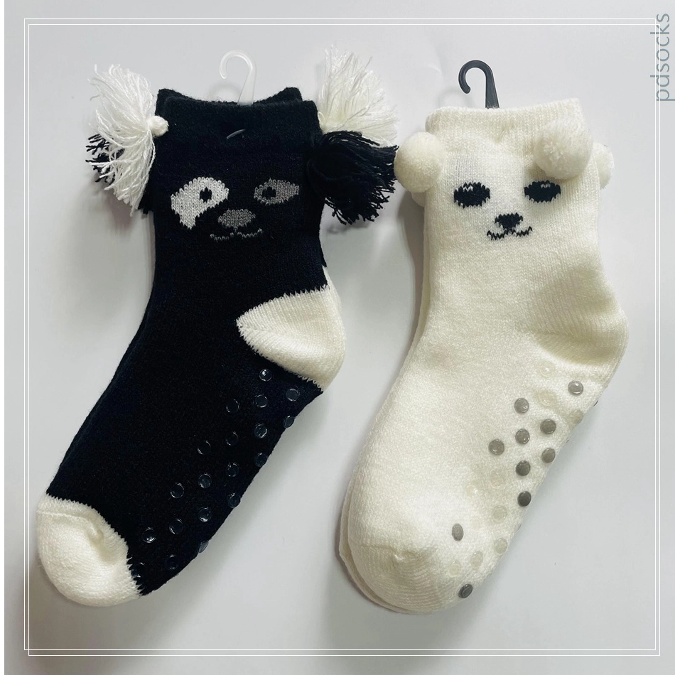Wholesale double layer kids home socks knitted socks