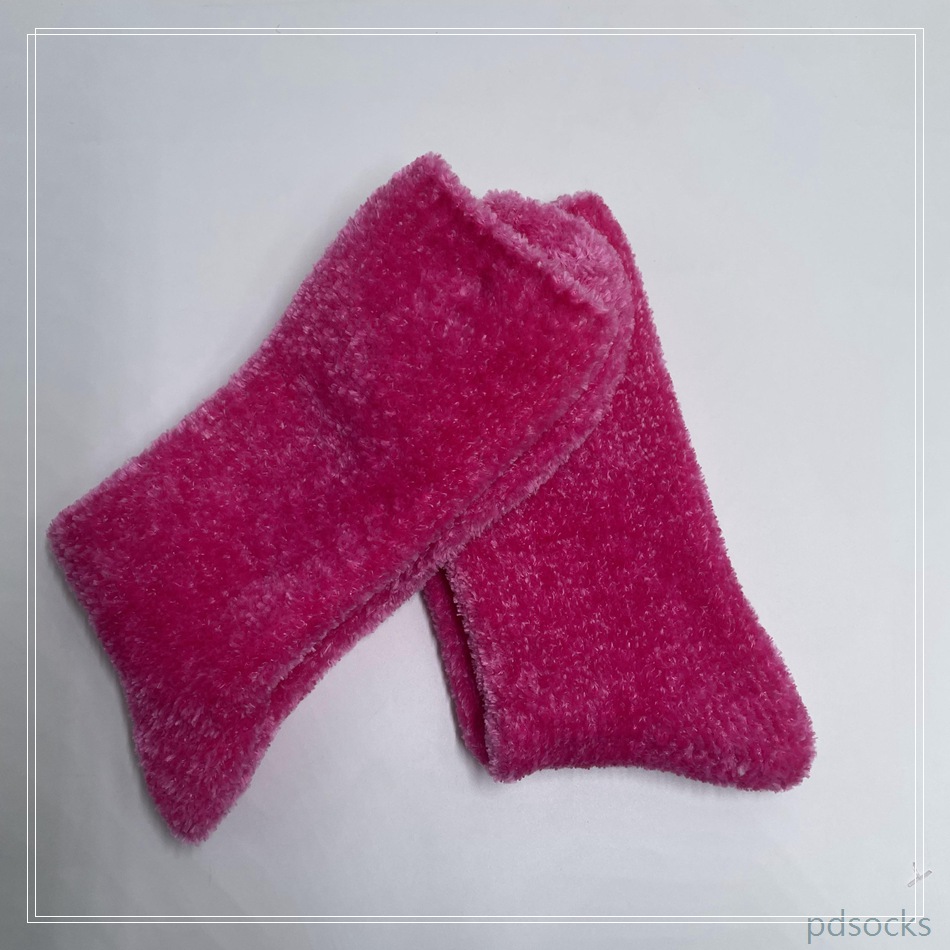 Women Pink chenille Cosy Sock Home Sock