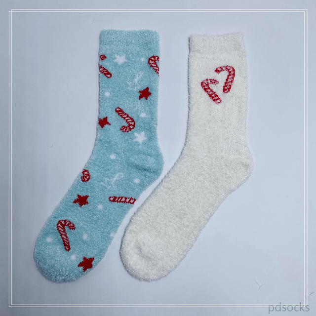 Women Fluffy Socks Feather Yarn Cosy Sock Home Sock