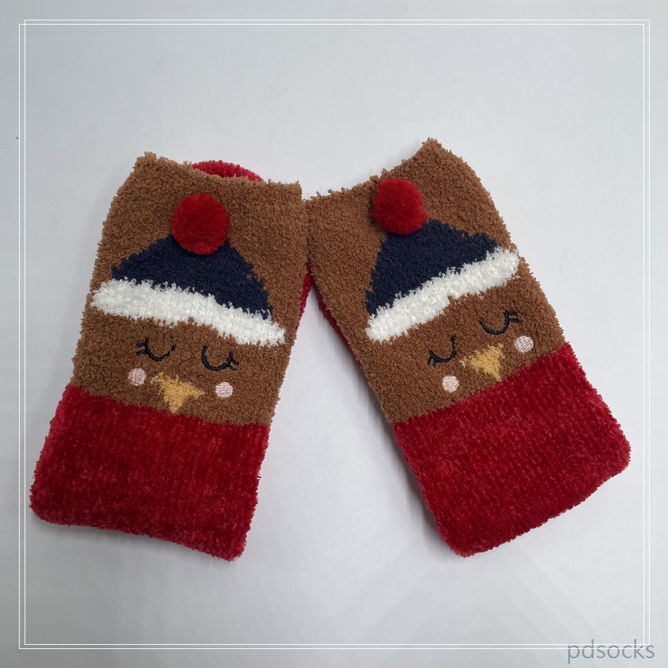 Wholesale super soft microfiber yarn and chenille Cosy Socks Home Socks fuzzy sock cozy sleep socks