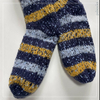 Wholesale colored dot yarn Knitted Slipper Home Socks Cosy Double Layer Thick Warm Sock stripe 