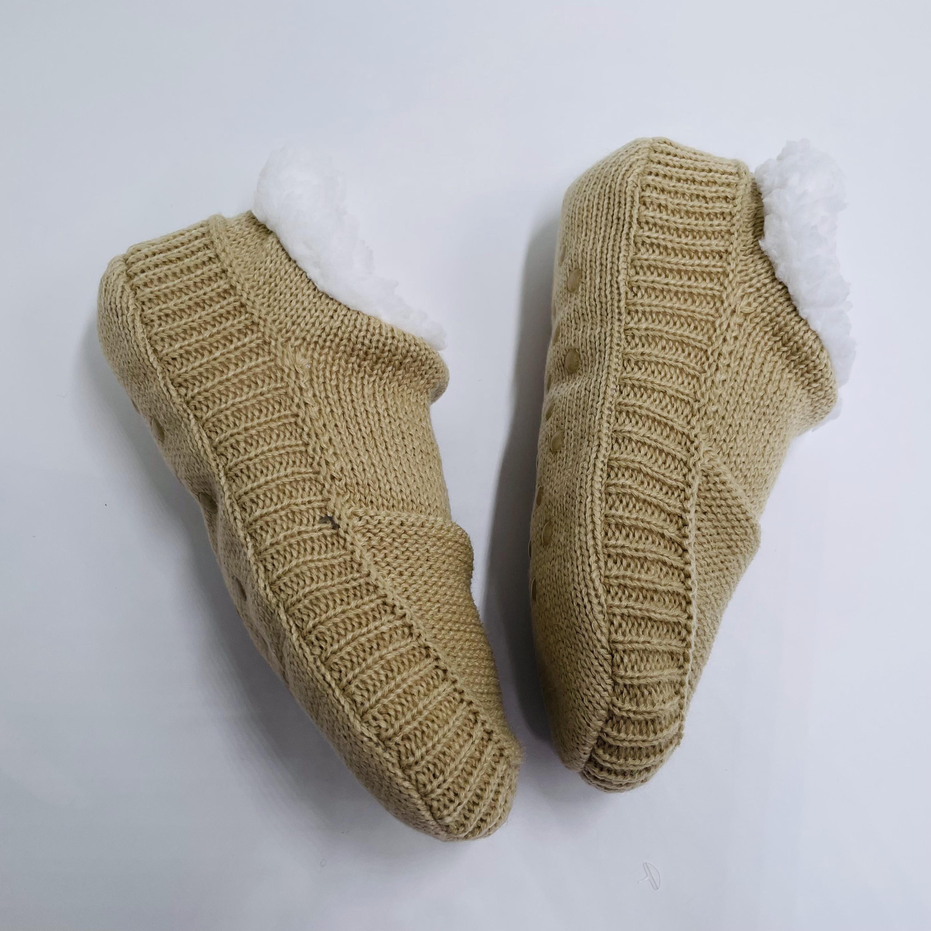 Customized Slipper Sock Thermal Non-slip Floor Socks Knitted Shoes Hot Sale 