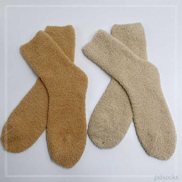 Wholesale Microfiber Cosy Sock Home Sock with Shiny Threads Super Soft Cosy Sock 