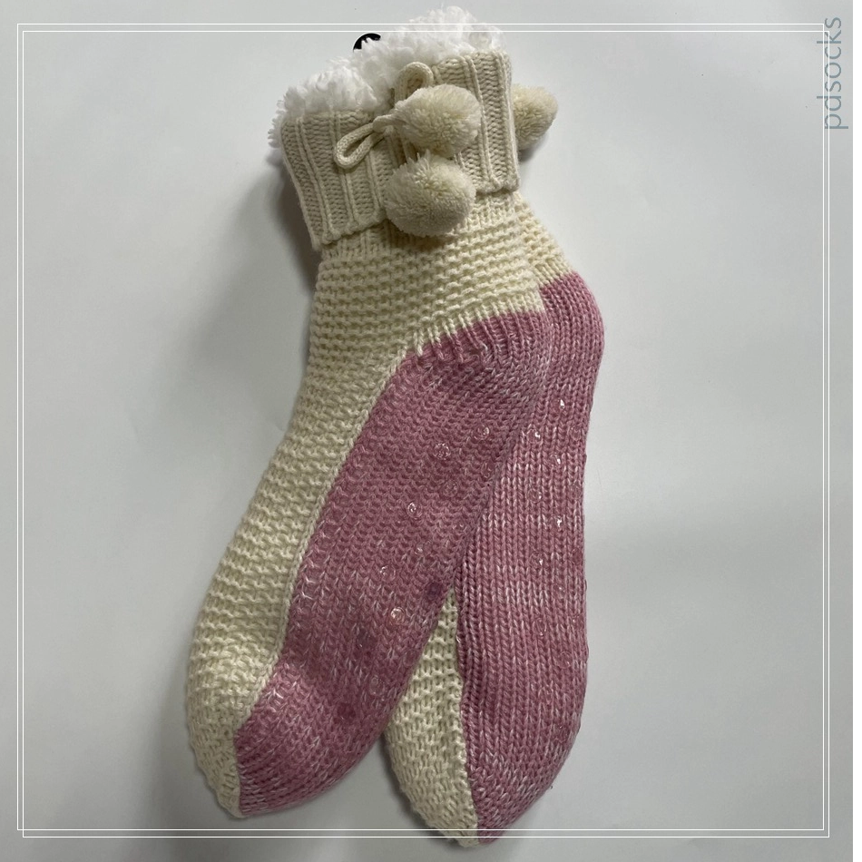 Wholesale Knitted Slipper Home Socks Cosy Double Layer Thick Warm Sock 