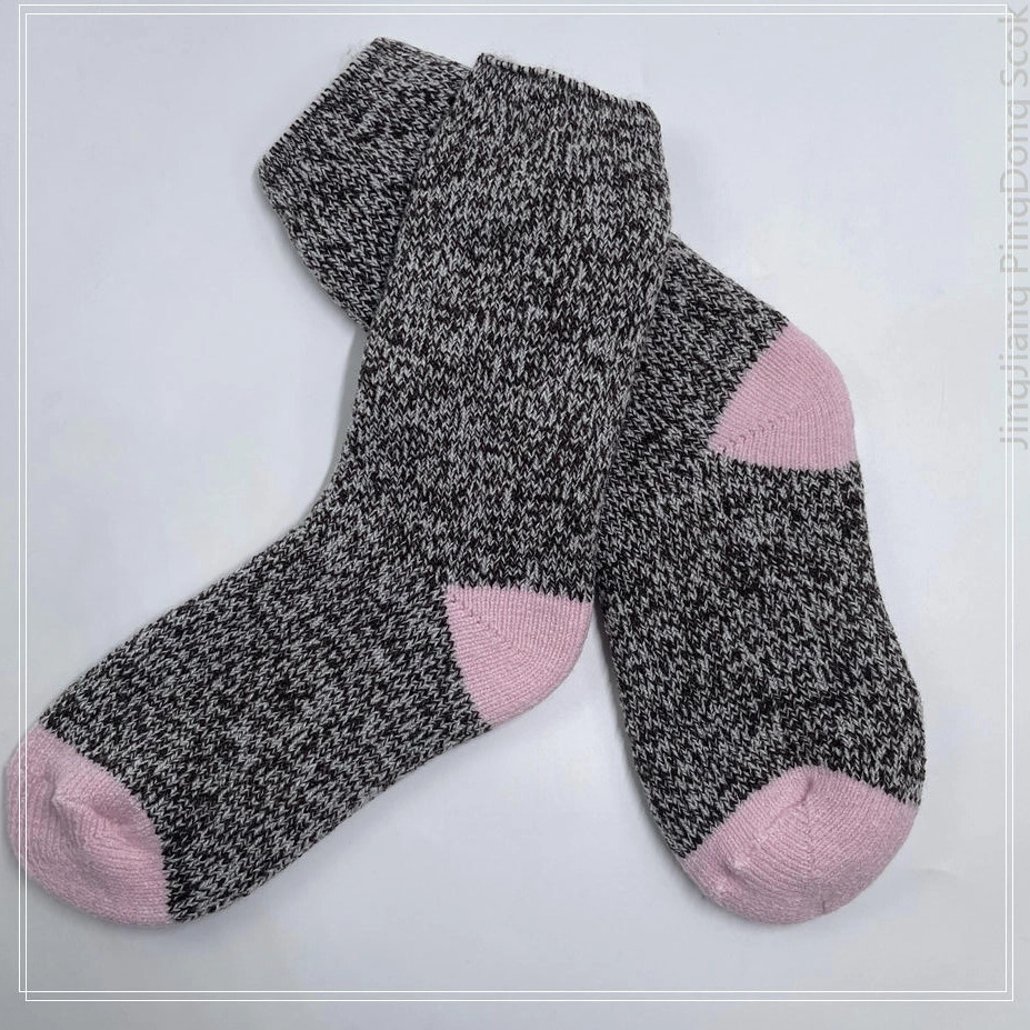 Wholesale fleece - lined socks warm and comfortable cosy sock fancy yarn knitted socks pile-lined sock
