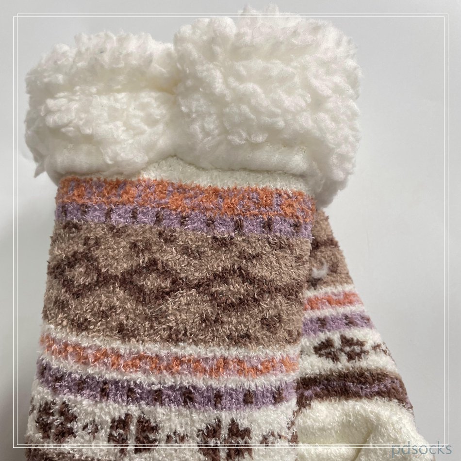 Wholesale Sherpa Socks thick fleece cosy home socks Cosy Double Layer Floor Socks Home Socks Hot sale