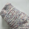 Wholesale long feather yarn and popcorn cosy Knitted Slipper Home Socks Cosy Double Layer Thick Warm Sock cosy sock 