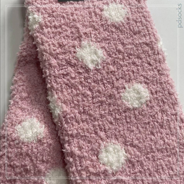 Wholesale kids non-slip cosy socks home sock cosy sock pink dots cosy sock 