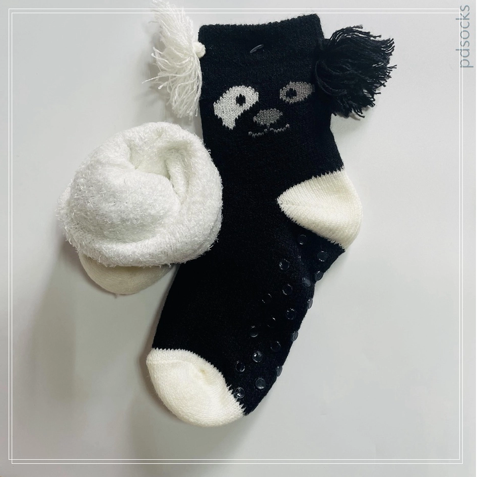 Wholesale double layer kids home socks knitted socks