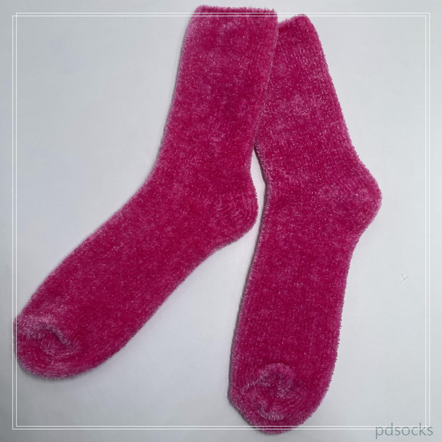 Women Pink chenille Cosy Sock Home Sock