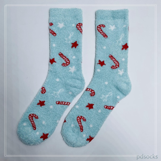 Women Fluffy Socks Feather Yarn Cosy Sock Home Sock