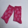 Women Pink Heart Fluffy Socks Feather Yarn Cosy Sock Home Sock
