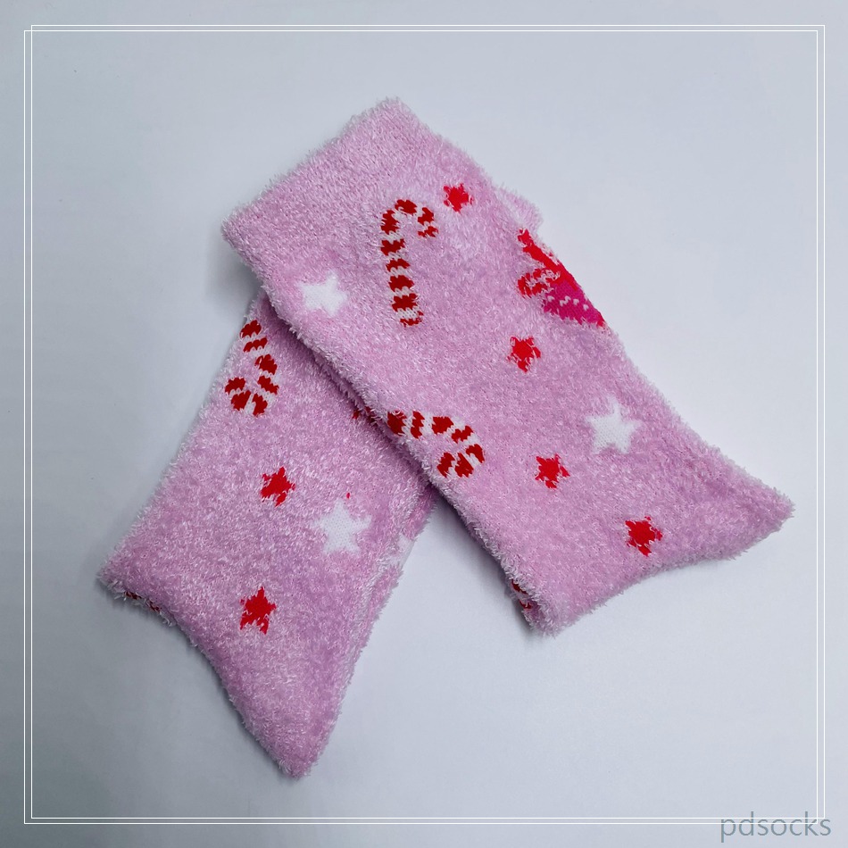 Wholesale long feather yarn Cosy Socks Home Socks fuzzy sock gift 