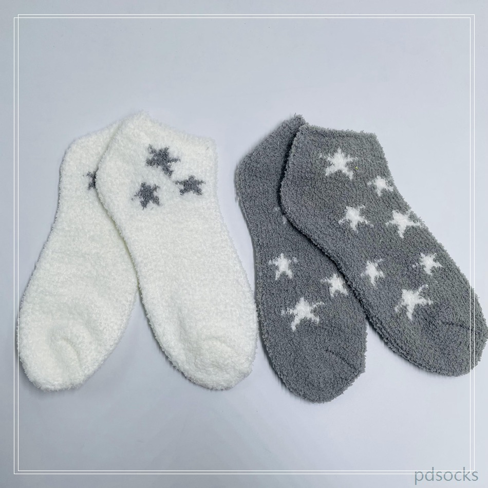 Wholesale mircrofiber ankle cosy socks women sock girl sock home socks warm home socks 2PK 