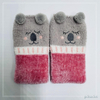Wholesale super soft microfiber yarn and chenille Cosy Socks Home Socks fuzzy sock cozy sleep socks bear 