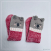 Wholesale super soft microfiber yarn and chenille Cosy Socks Home Socks fuzzy sock cozy sleep socks bear 