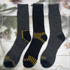 Cutomized hot sale Mens recycled cotton socks work sock 3PK 