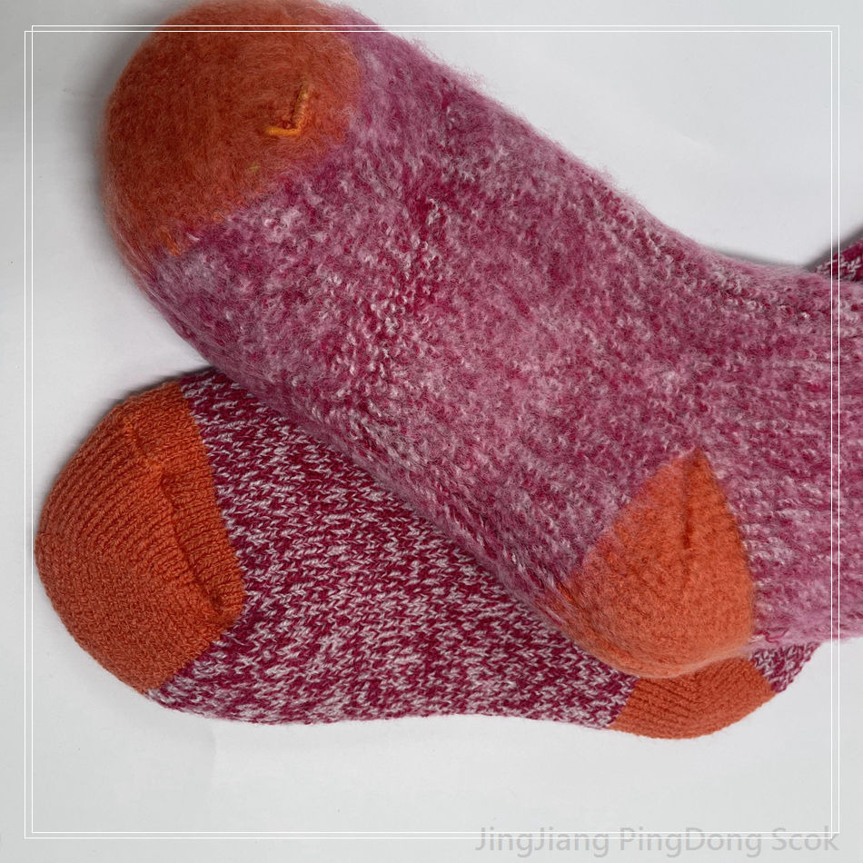 Wholesale fleece - lined socks warm and comfortable cosy sock fancy yarn knitted socks 
