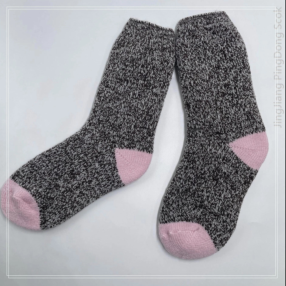 Wholesale fleece - lined socks warm and comfortable cosy sock fancy yarn knitted socks pile-lined sock