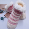 Wholesale home shoes Slipper Sock feather yarn Non-slip Floor Socks Knitted Shoes women socks 