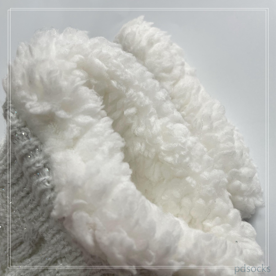 Wholesale Sherpa Socks Lurex Yarn Cosy Double Layer Floor Socks Home Socks 