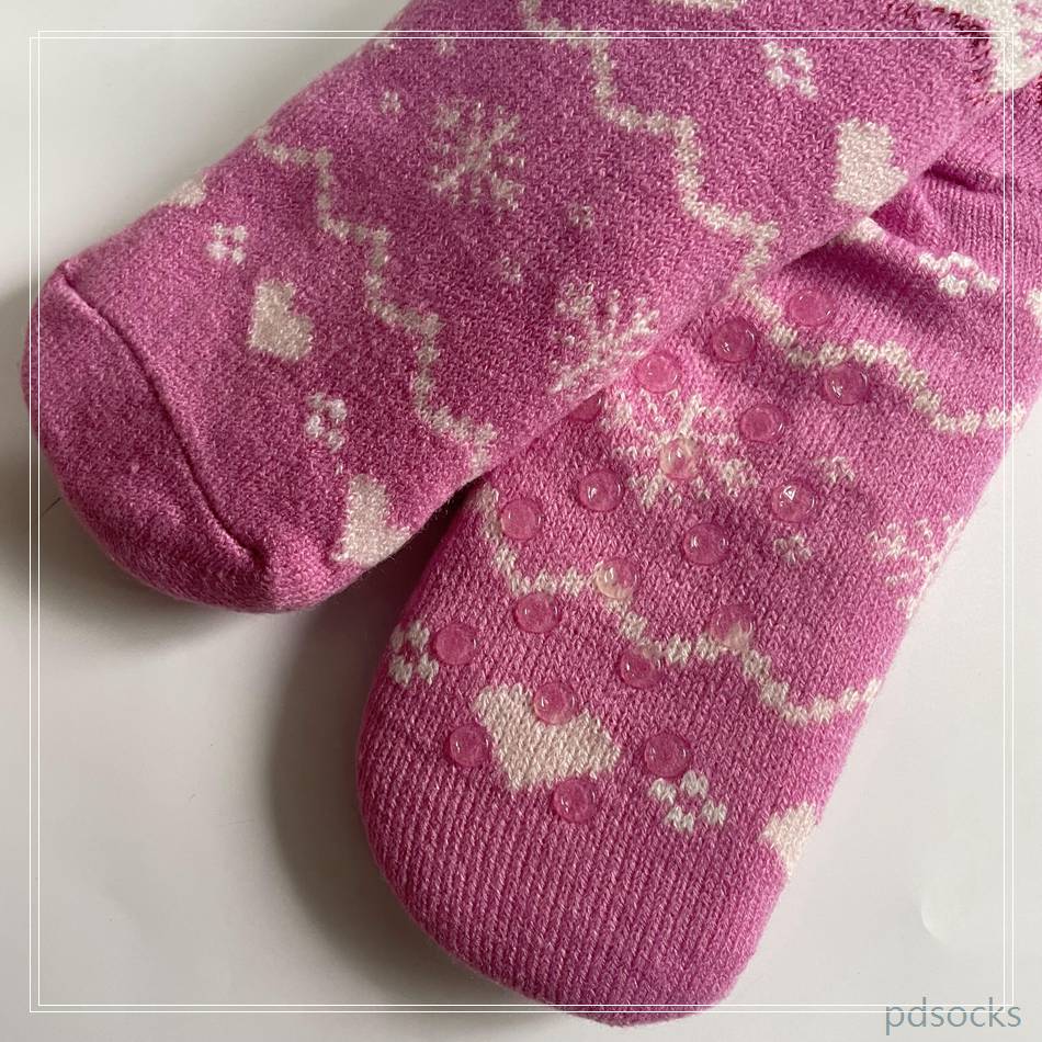 Wholesale thick fleece cosy knitted home socks Cosy Double Layer Floor Socks Home Socks Hot sale
