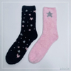 Wholesale women feather yarn star and moon cosy socks home socks 