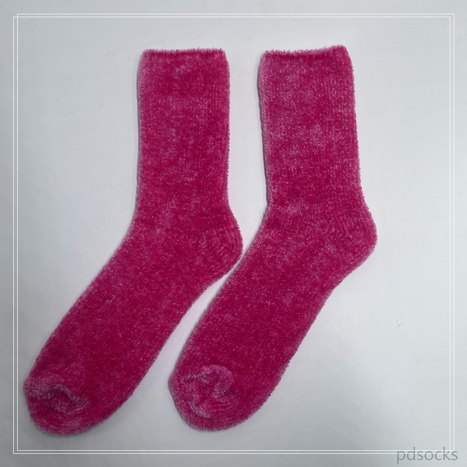 Women Pink chenille Cosy Sock Home Sock