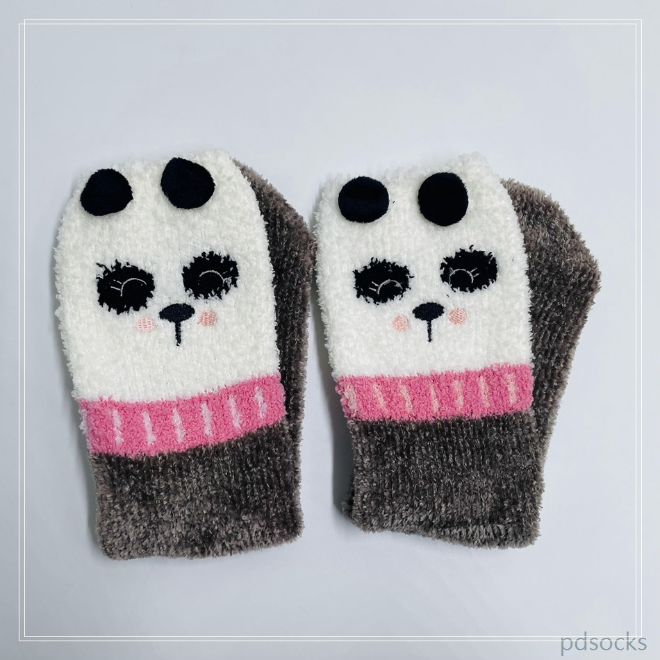 Wholesale long chenille yarn Cosy Socks Home Socks fuzzy sock panada