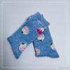 Wholesale long feather yarn Cosy Socks Home Socks fuzzy sock strawberry
