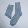 Wholesale wool knitted yarn women warm socks customized color 