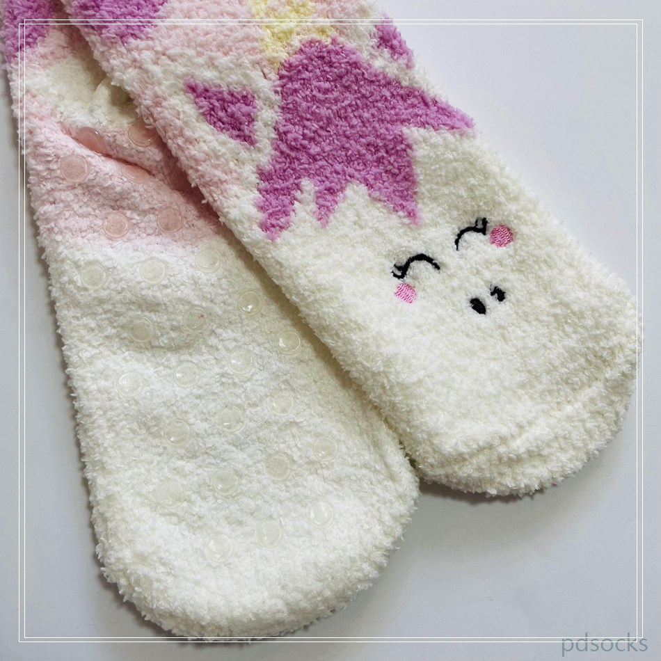 Wholesale super soft microfiber girl cosy socks women sock girl sock home socks floor sock 