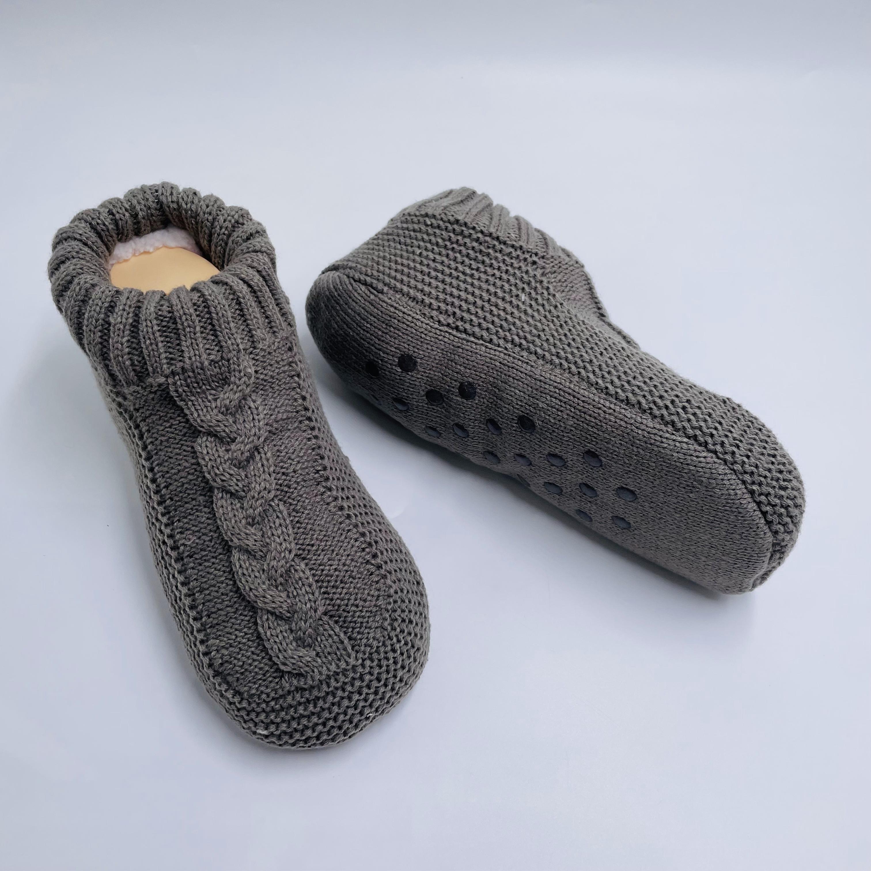 Wholesale home shoes Customized Slipper Sock Thermal Non-slip Floor Socks Knitted Shoes Hot Sale 