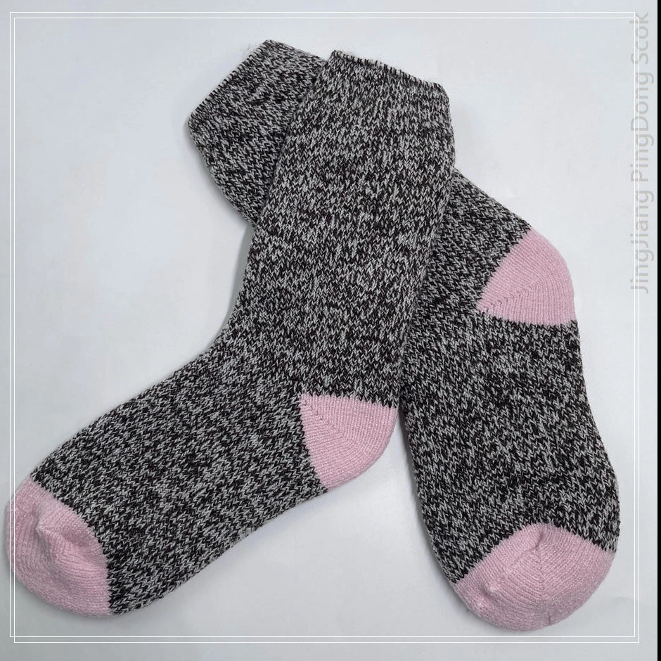 Wholesale fleece - lined socks warm and comfortable cosy sock fancy yarn knitted socks pile-lined sock