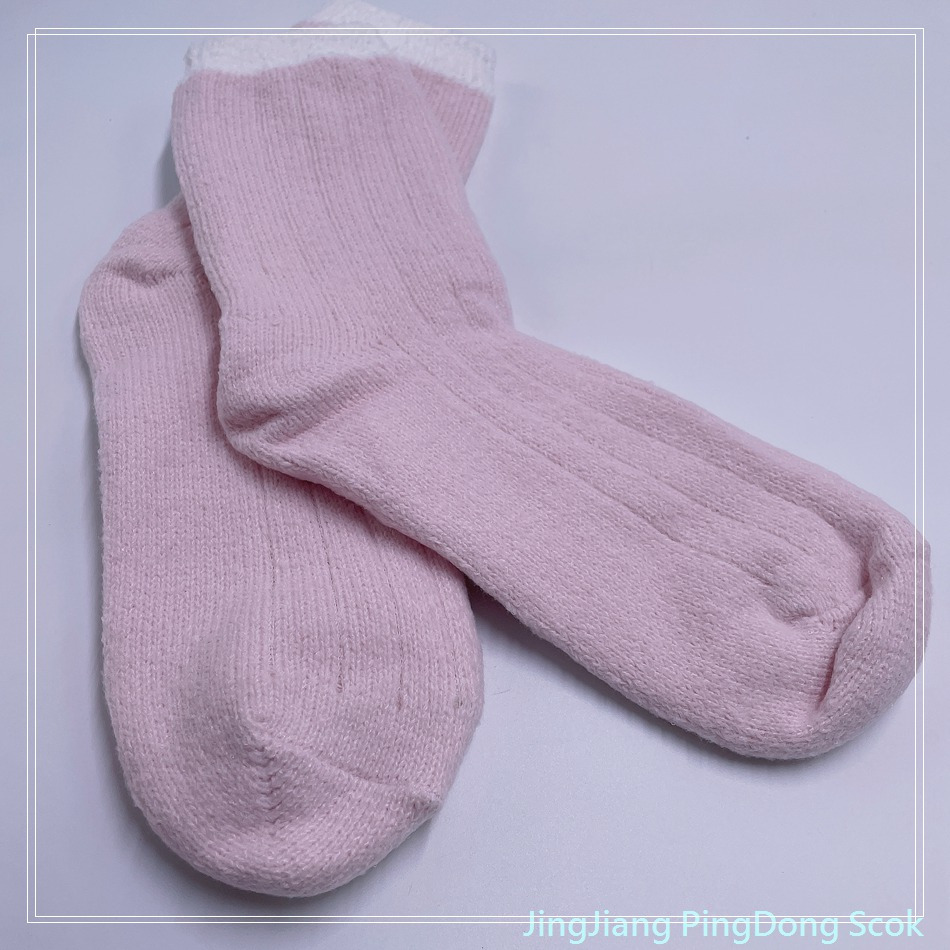 Wholesale hot sale super soft polyester double layer cosy sock heart design home sock fashion women