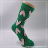 Wholesale hot sale long feather yarn cosy sock heart design home sock fashion women