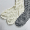 Customized hot sale cable sigle knitted socks fashion sock women sock soft and warm 