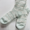 Wholesale double layer cosy sock feather yarn inside knitted home sock 