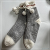 Wholesale hot sale fleece lining knitted home socks women sock 