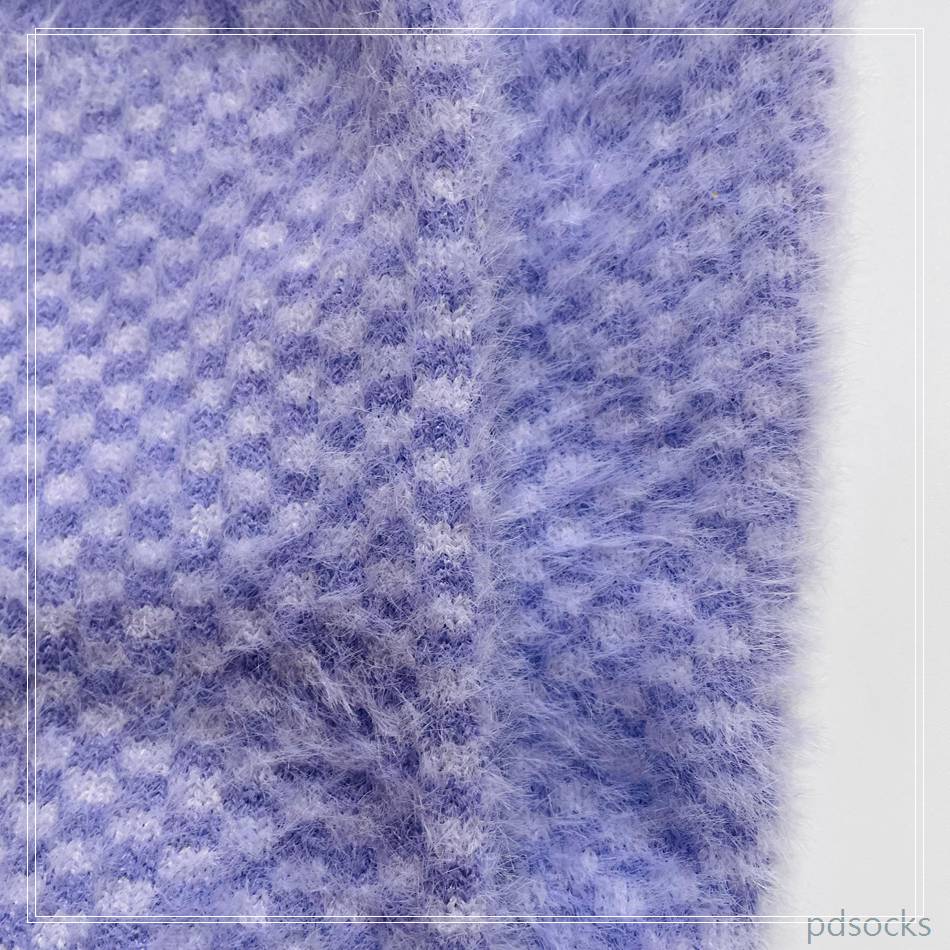 Wholesale Imitated mink cashmere knitted fashion socks soft and warm 