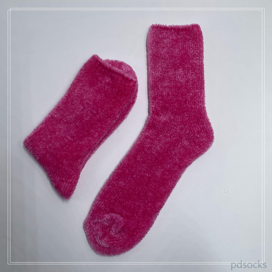 Women Pink chenille Cosy Sock Home Sock