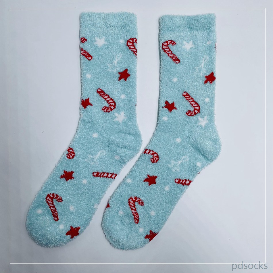 Women Fluffy Socks Feather Yarn Cosy Sock Home Sock