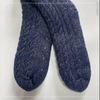 Wholesale Knitted Slipper Home Socks Cosy Double Layer Thick Warm Sock blue 