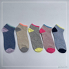 Wholesael girls ankle sport cotton socks fanshion color dots yarn cotton socks 